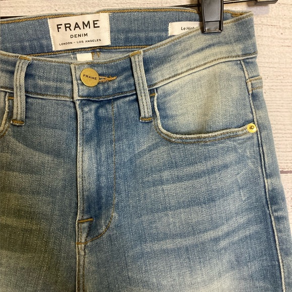 Frame Denim Jeans Le High Skinny Like New Size 24 - Picture 4 of 16